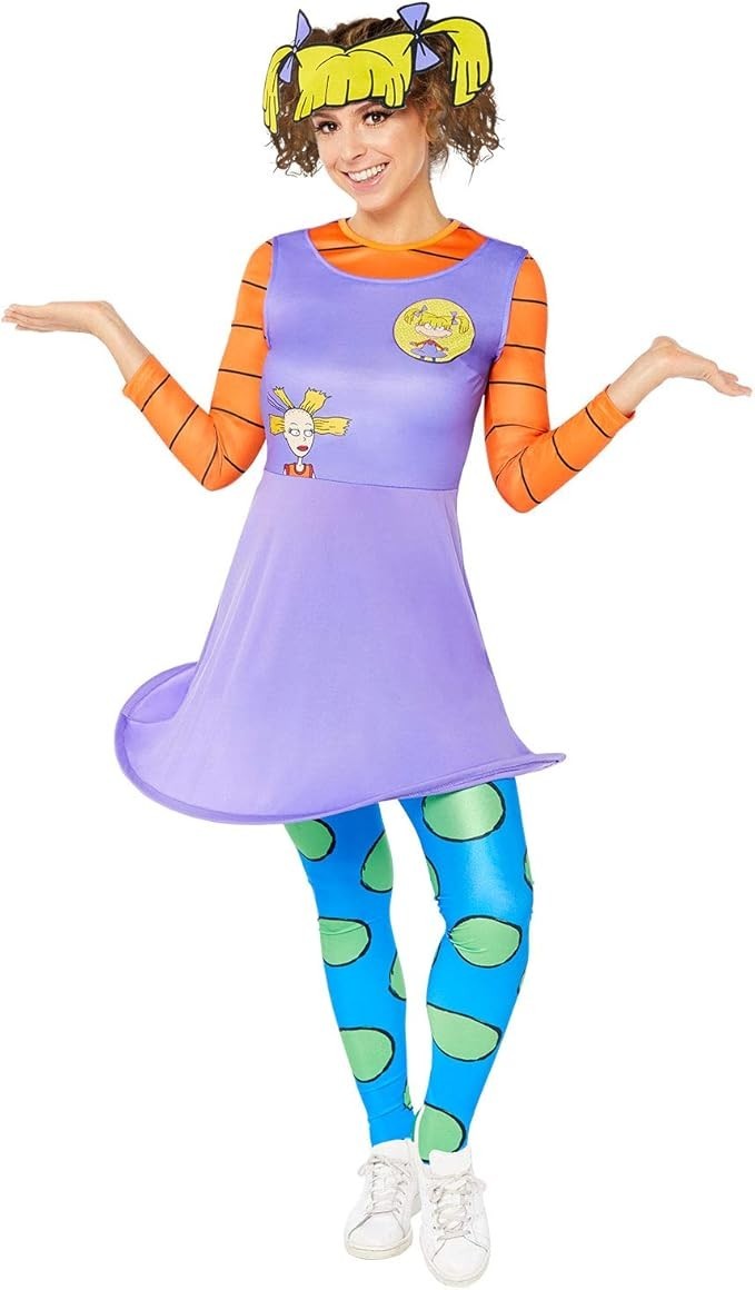 1x Nickelodeon Rugrats Angelica Kostüm Größe M Karneval Fasching Verkleidung